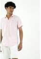 Camisa Rosada Manga Corta Para Hombre de Tennis