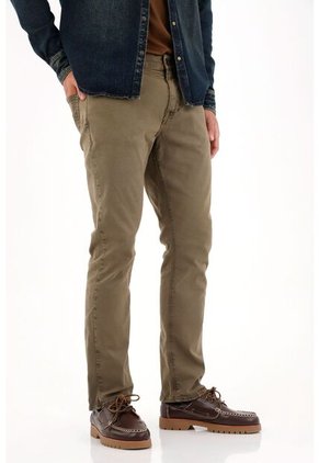 Tennis Pantalón Nudy Tiro Medio Verde Para Hombre