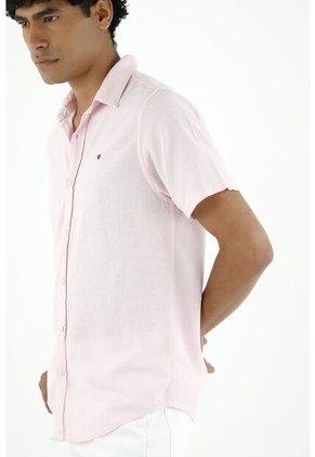 Camisa Rosada Manga Corta Para Hombre