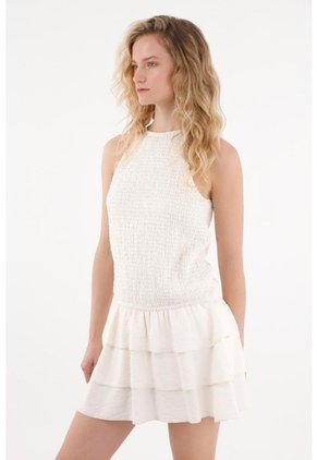Tennis Vestido Corto Con Cuello Alto Para Mujer