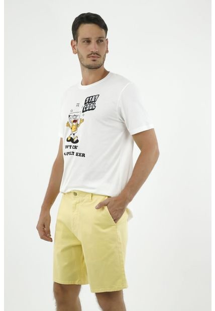 Bermuda Amarilla Para Hombre