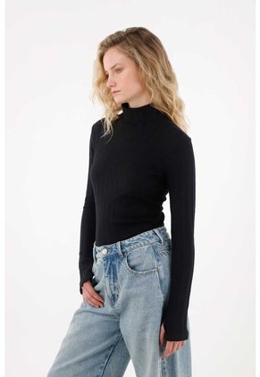 Tennis Camiseta Cuello Tortuga Para Mujer