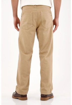 Tennis Pantalón Loose Tiro Medio Crudo Para Hombre