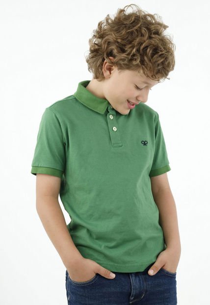 Polo Verde Para Niño