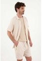 Tennis Bermuda Tipo Chino Con Textura Crudo Para Hombre de Tennis