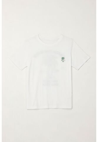 Camiseta Básica Con Estampado Blanca Para Niño Tennis