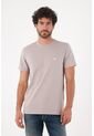 Tennis Camiseta Para Hombre En Algodón Gris Claro Corte Regular Con Raquetas de Tennis