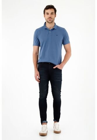 Tennis Jean Super Skinny Tiro Medio Azul Para Hombre Tennis