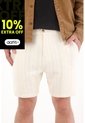 Tennis Bermuda En Tela Con Textura Crudo Para Hombre de Tennis