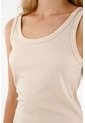 Tennis Camiseta Manga Sisa Ajustada Crudo Para Mujer de Tennis