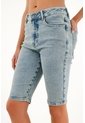 Tennis Bermuda Midi En Denim Para Mujer de Tennis