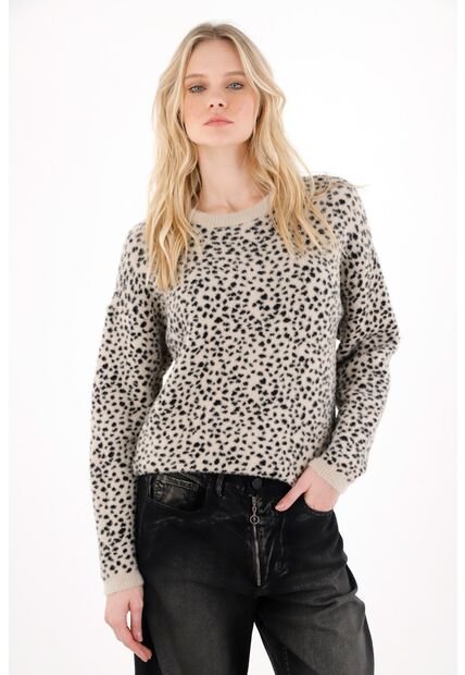 Tennis Buzo Tejido Afelpado Animal Print Para Mujer