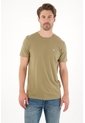 Tennis Camiseta Con Cuello Redondo En Rib Verde Para Hombre de Tennis