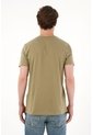 Tennis Camiseta Con Cuello Redondo En Rib Verde Para Hombre de Tennis