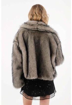 Tennis Abrigo Afelpado Gris Para Mujer