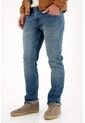 Tennis Jean Nudy Con Efecto Craquelado Azul Para Hombre de Tennis