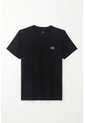 Tennis Camiseta Básica Manga Corta Negra Para Hombre de Tennis