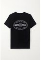 Tennis Camiseta Básica Manga Corta Negra Para Hombre de Tennis