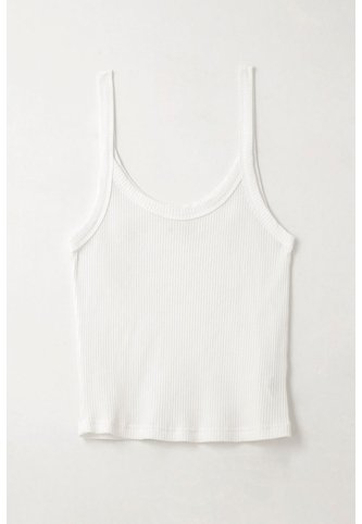 Tennis Camiseta De Tiras Ajustada Blanca Para Mujer Tennis