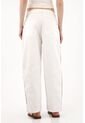 Tennis Pantalón Horseshoe Con Tela Bordada Sobrepuesta Crudo Para Mujer de Tennis
