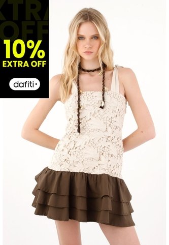 Tennis Vestido Corto De Escote Recto Crudo De Ajuste Cómodo Para Mujer Tennis
