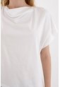 Tennis Camiseta Manga Sisa Con Ruedo Asimétrico Blanca Para Mujer de Tennis