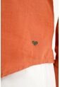 Tennis Camisa Naranja En 100% Lino Para Hombre de Tennis
