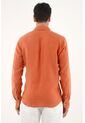 Tennis Camisa Naranja En 100% Lino Para Hombre de Tennis