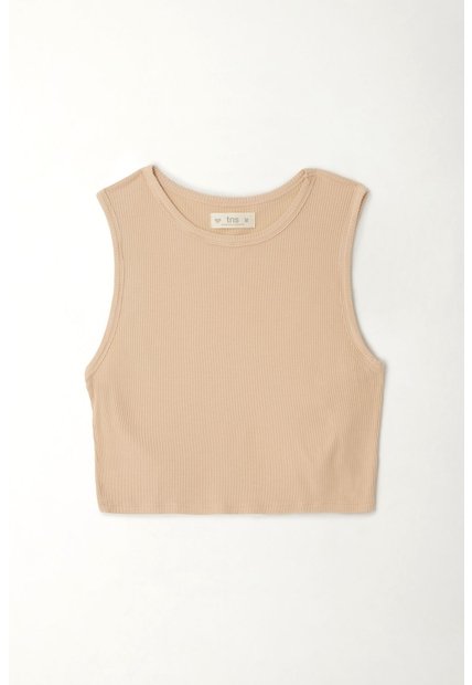 Tennis Camiseta Crop Manga Sisa Café De Silueta Amplia Para Mujer