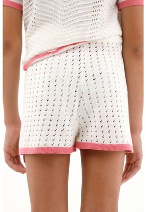 Bermuda Tejida Crudo Para Niña