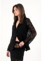 Tennis Blazer Negro En Encaje Para Mujer de Tennis