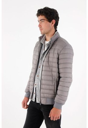 Tennis Chaqueta Acolchada Gris Para Hombre