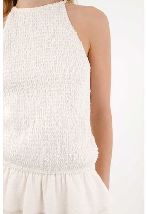 Tennis Vestido Corto Con Cuello Alto Para Mujer