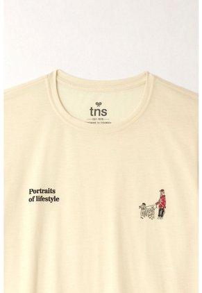 Tennis Camiseta Básica Crudo Con Acabado Liso Para Hombre