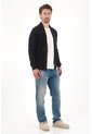 Tennis Buzo Tejido Tipo Cárdigan Negro Para Hombre de Tennis