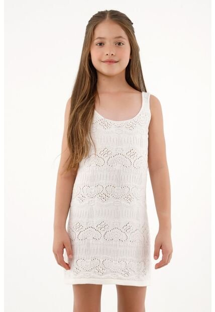 Vestido Corto Tejido Para Niña