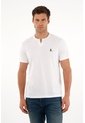 Tennis Camiseta Blanca Con Abertura En V Para Hombre de Tennis