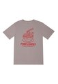 Tennis Camiseta Gris Con Estampado Frontal Para Hombre de Tennis