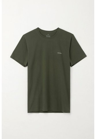 Tennis Camiseta Básica Manga Corta Verde Con Detalle Fruncido Para Hombre Tennis