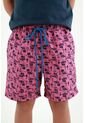 Pantaloneta Rosada Estampada Para Niño de Tennis