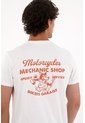 Tennis Camiseta Con Estampado En Espalda Blanca Con Acabado Liso Para Hombre de Tennis