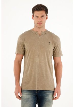 Tennis Camiseta Gris Manga Corta Para Hombre