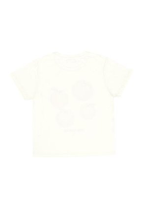 Tennis Camiseta Crudo Con Estampado Frontal Para Mujer