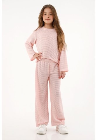 Buzo De Diseño Cerrado Rosado Para Niña Tennis