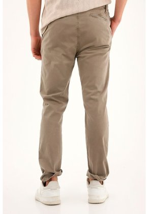 Pantalón Tipo Chino Café Para Hombre