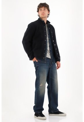Tennis Chaqueta En Tela Ovejero Negra Para Hombre
