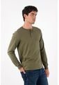 Tennis Camiseta De Manga Larga Verde Para Hombre de Tennis