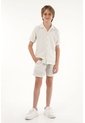 Bermuda Verde Con Diseño A Rayas Para Niño de Tennis