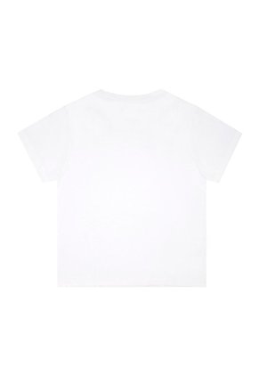 Tennis Camiseta Blanca Manga Corta Con Estampado Con Textura Lisa Para Mujer