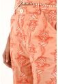 Tennis Pantalón Recto Naranja Con Bordado Para Mujer de Tennis